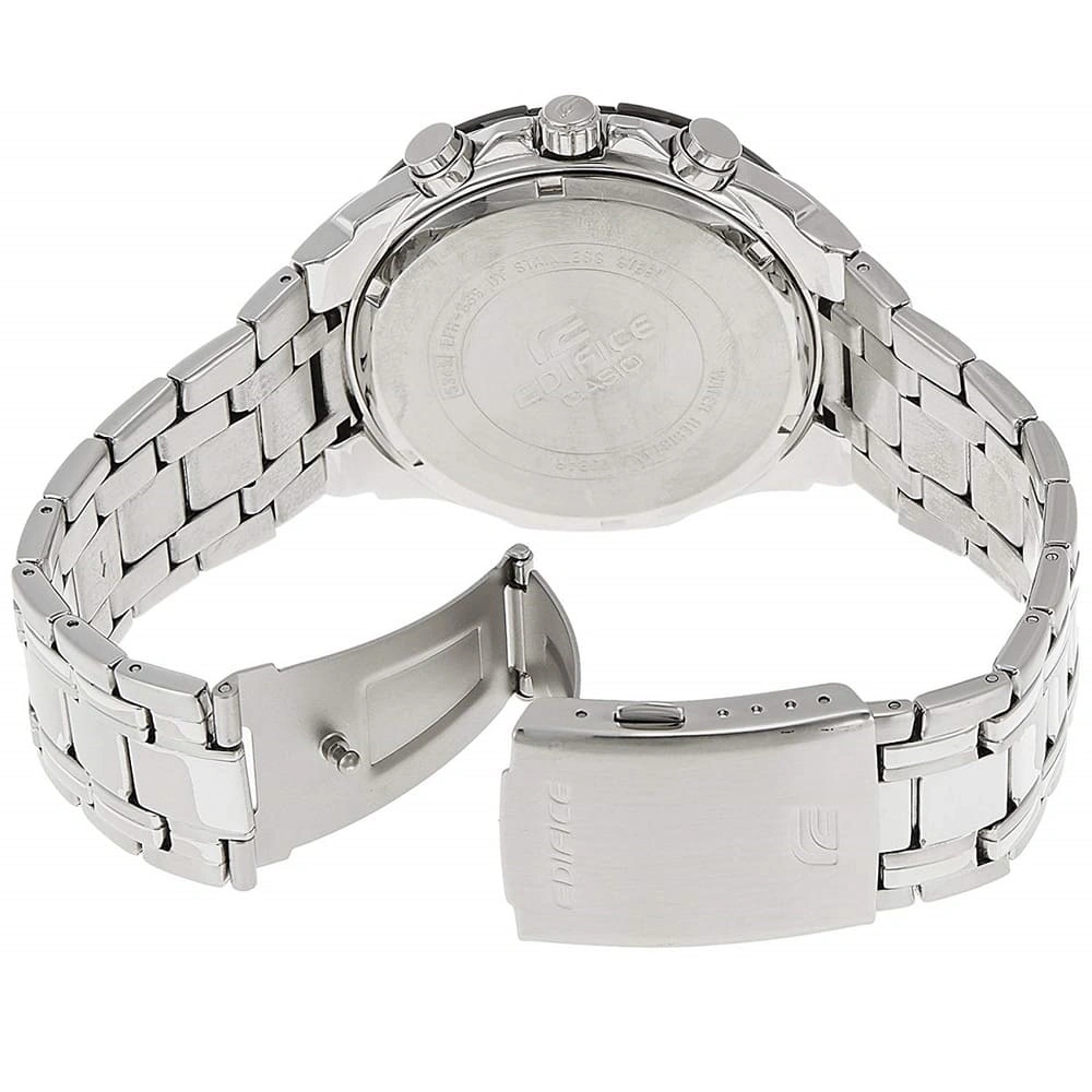 Casio Edifice Chronograph Watch for Men White Dial with Silver Stainless steel Strap EFR-539D-7AV (930)