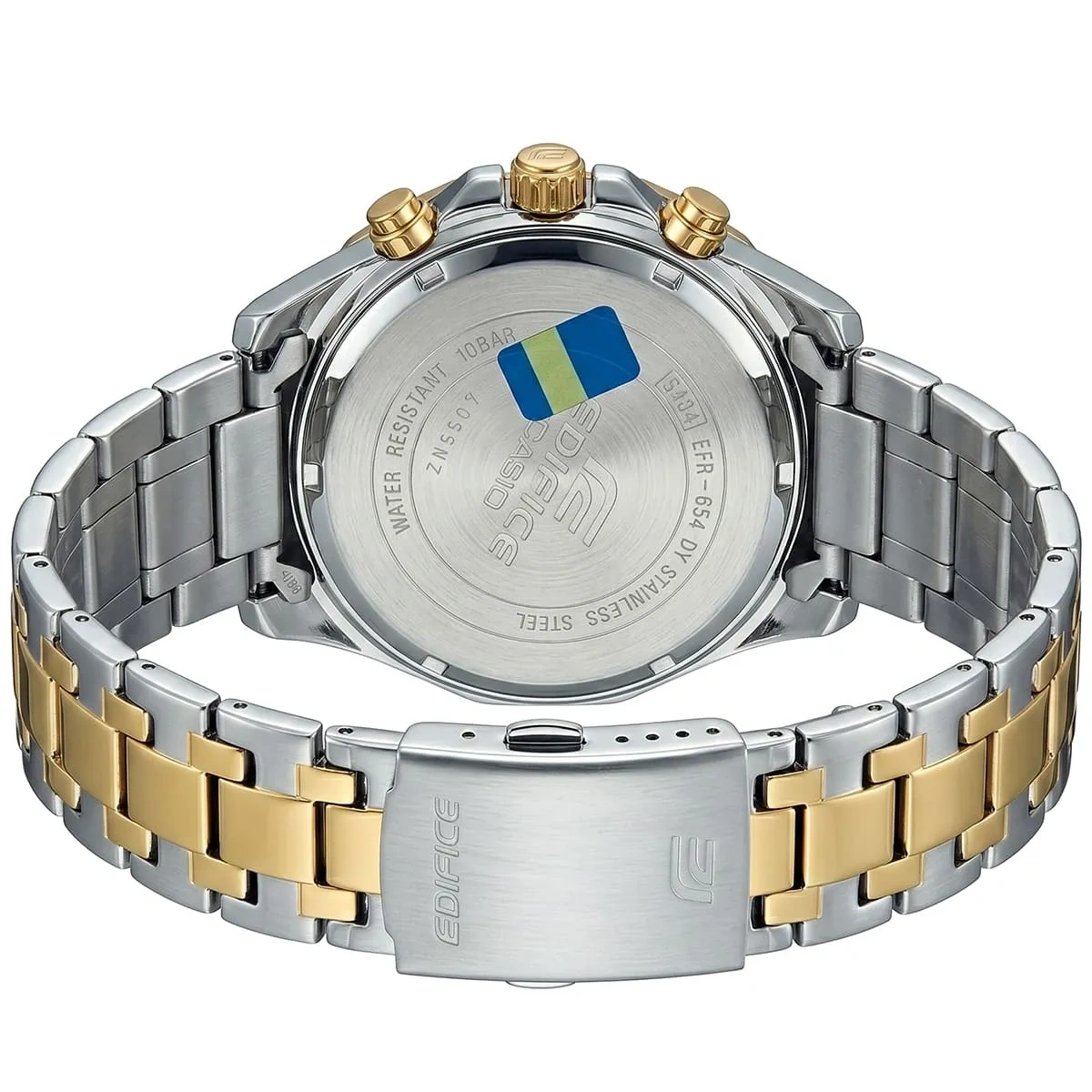 Casio Edifice Men’s EFR-554 Blue Dial Two-Tone Watch (901)