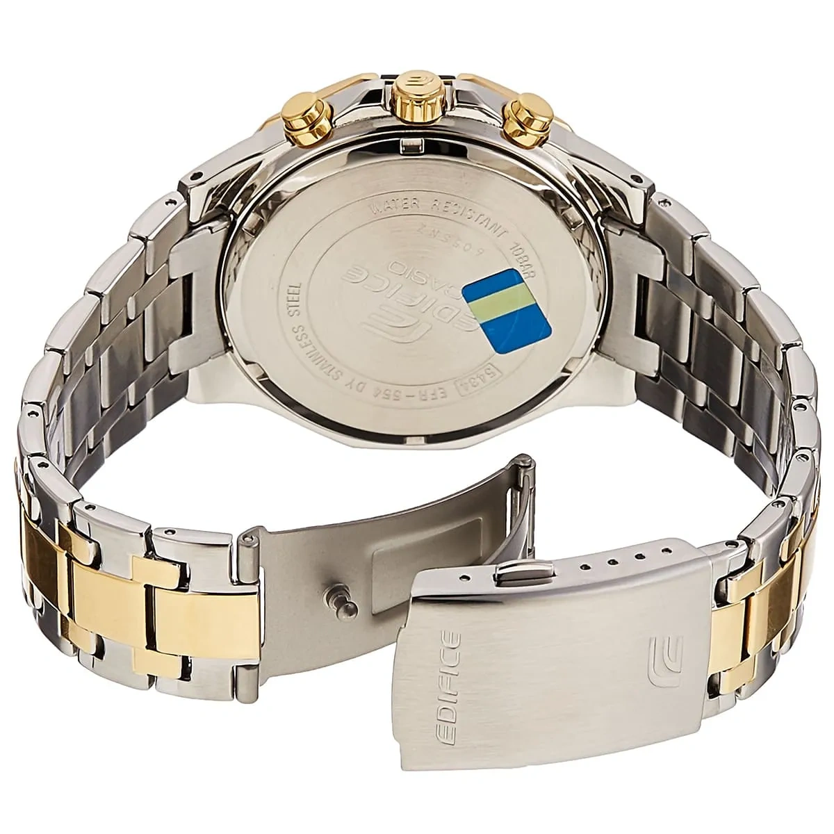 Casio Edifice Men’s EFR-554 Blue Dial Two-Tone Watch (901)