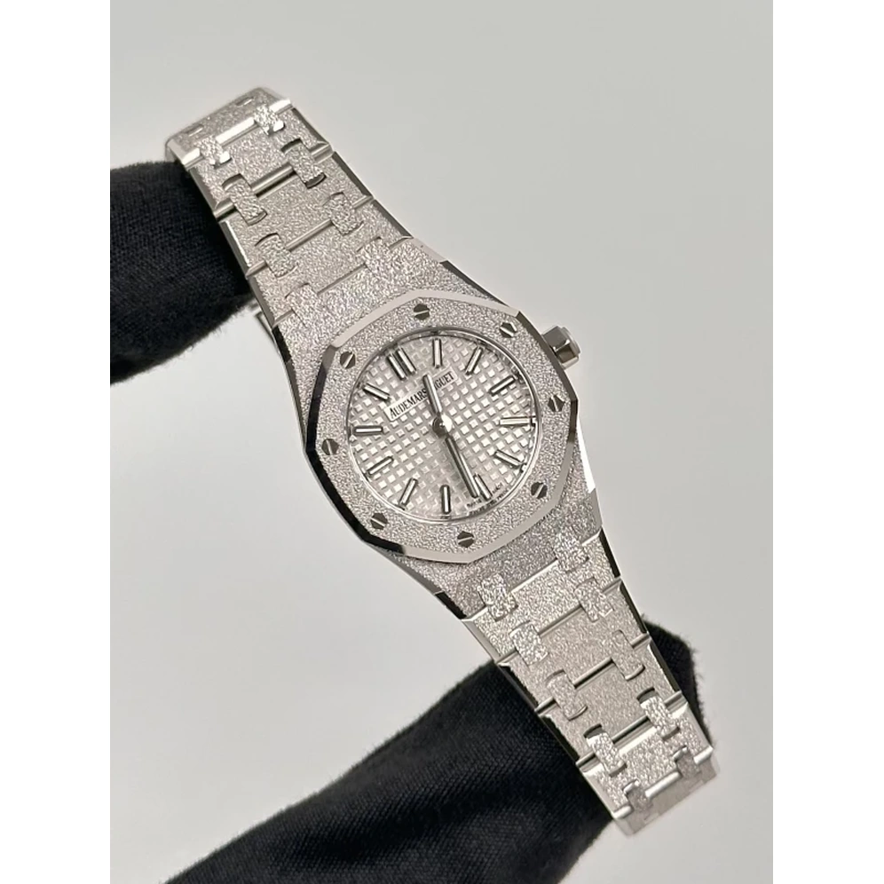 Audemars Piguet Watch For Women - Royal Oak Mini Frosted Gold Quartz - Ref. 67630BC.GG.1312BC.01