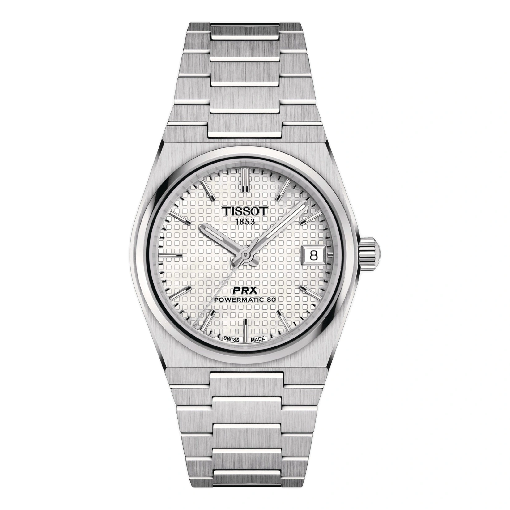 Tissot Watch For Women - T-Classic PRX Powermatic 80 35mm - Ref. T137.207.11.111.00