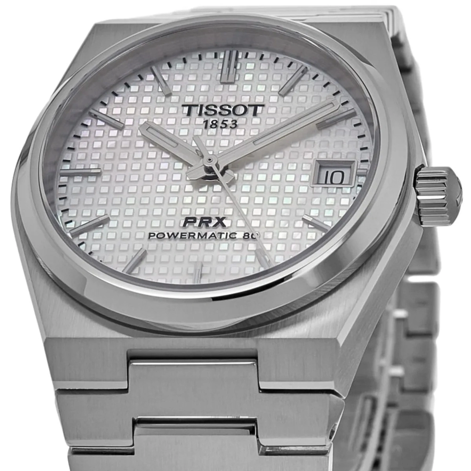 Tissot Watch For Women - T-Classic PRX Powermatic 80 35mm - Ref. T137.207.11.111.00