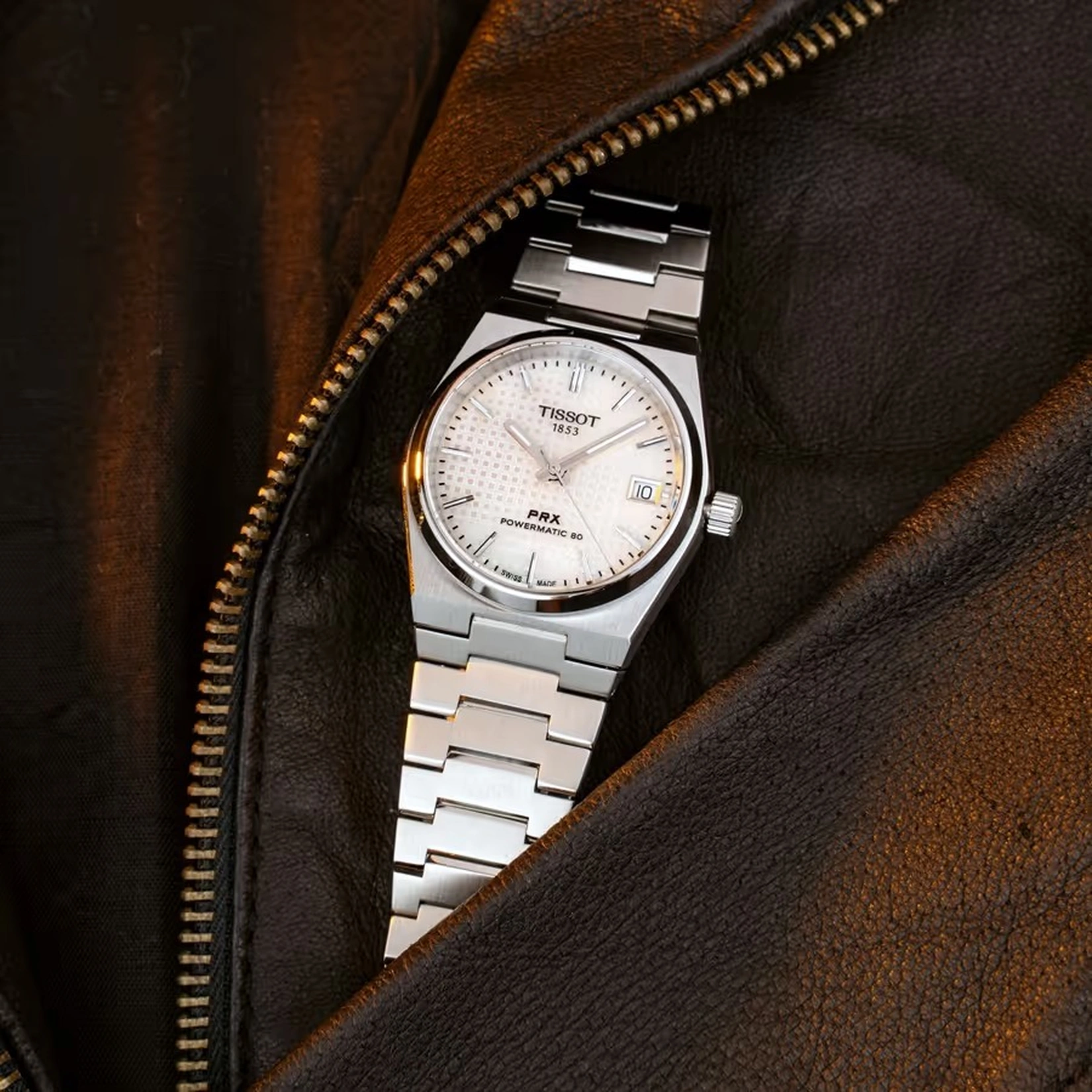 Tissot Watch For Women - T-Classic PRX Powermatic 80 35mm - Ref. T137.207.11.111.00