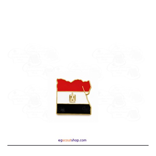 دبوس علم مصر معدني 2.5 سم بتصميم خريطة مصر وألوان العلم المصري