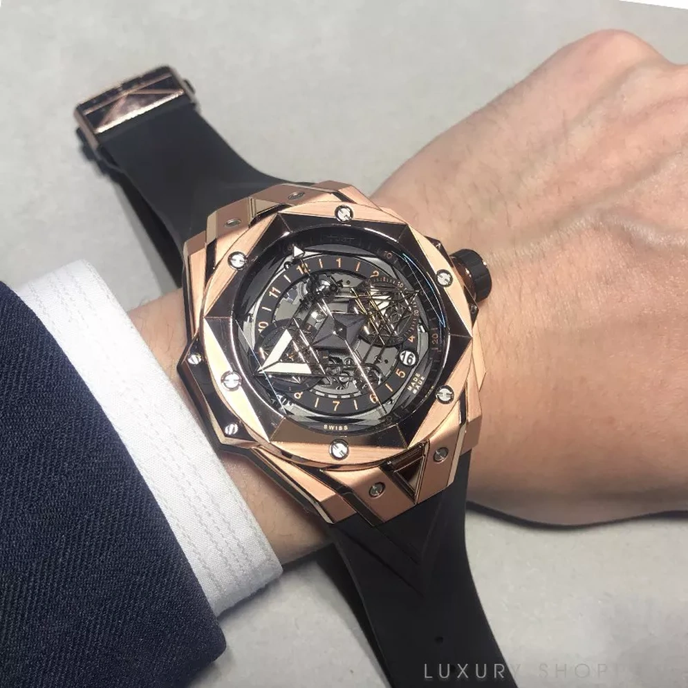 Hublot Watch For Men - Big Bang Sang Bleu II King Gold, 45 mm