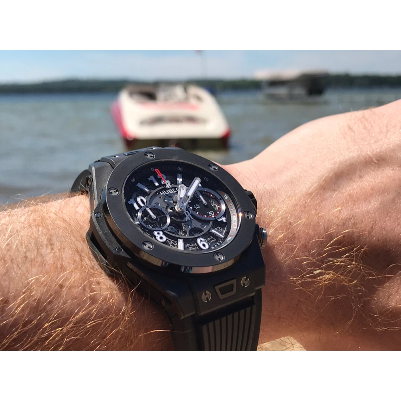 Hublot Watch For Men - Big Bang Unico Black Magic, 45 mm