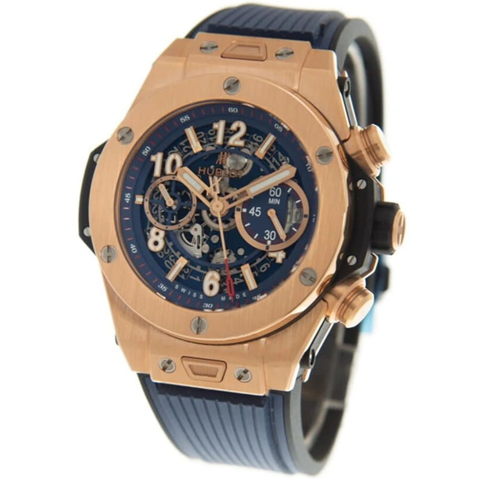 Hublot Watch For Men - Big Bang Unico King Gold Blue Ceramic, 44 mm
