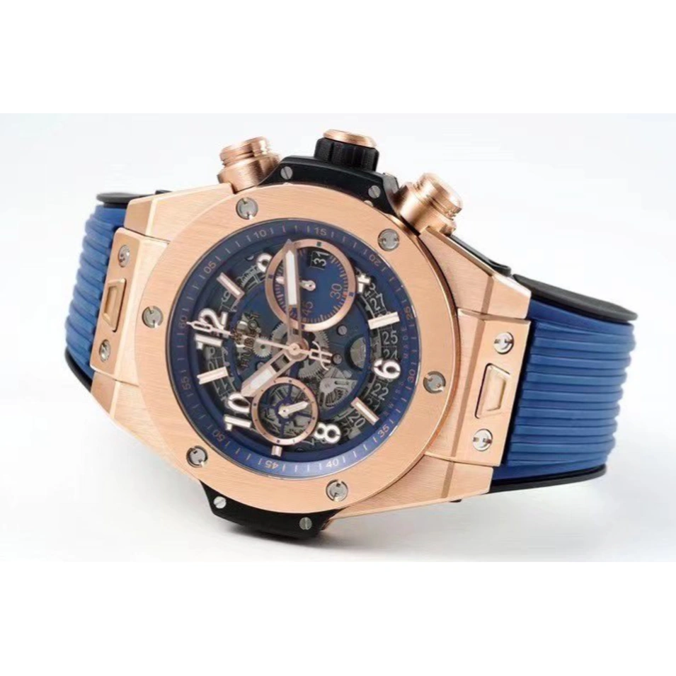 Hublot Watch For Men - Big Bang Unico King Gold Blue Ceramic, 44 mm