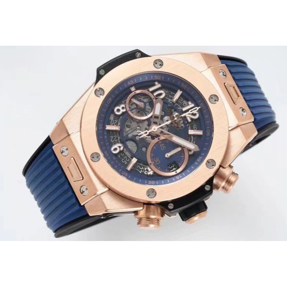 Hublot Watch For Men - Big Bang Unico King Gold Blue Ceramic, 44 mm