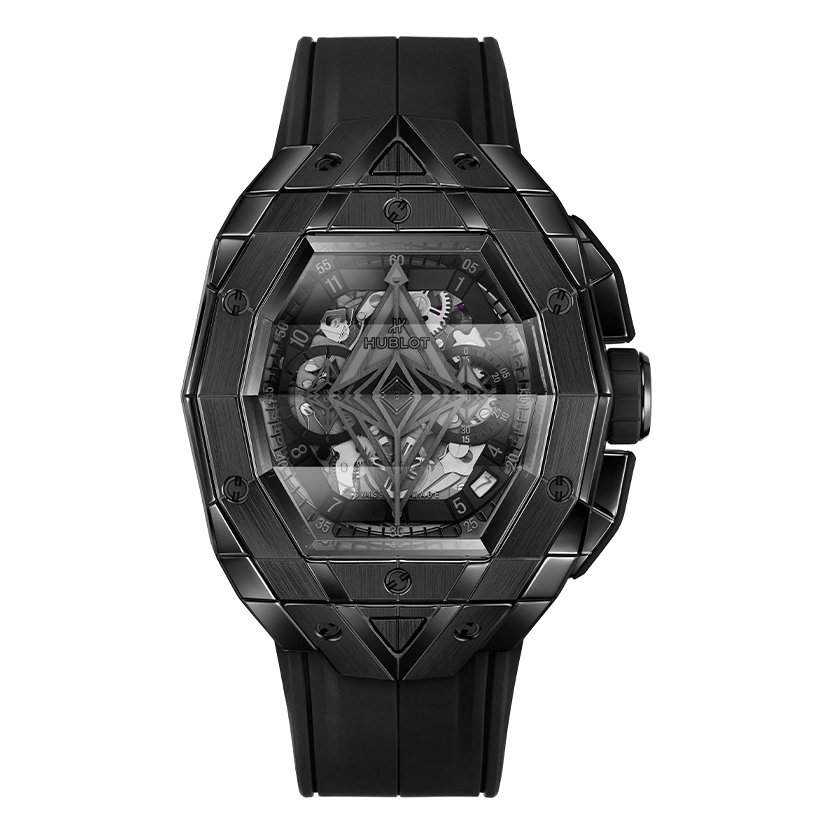 Hublot Watch For Men - Big Bang Unico Sang Bleu III, Black Ceramic