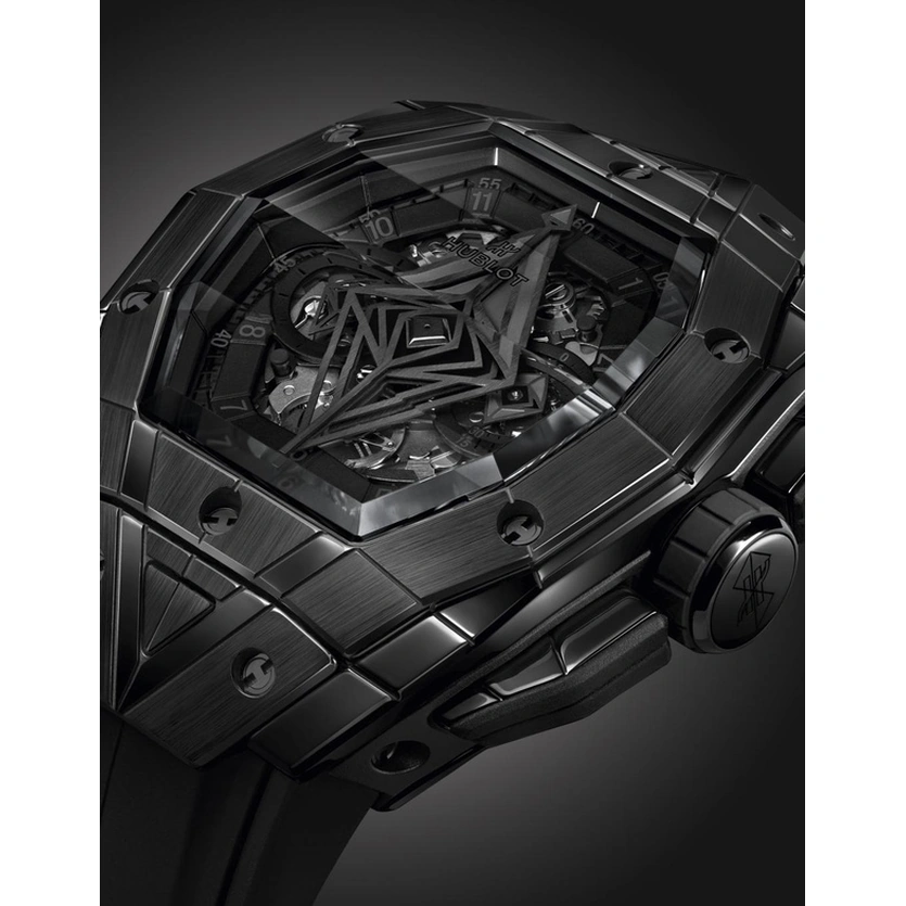 Hublot Watch For Men - Big Bang Unico Sang Bleu III, Black Ceramic