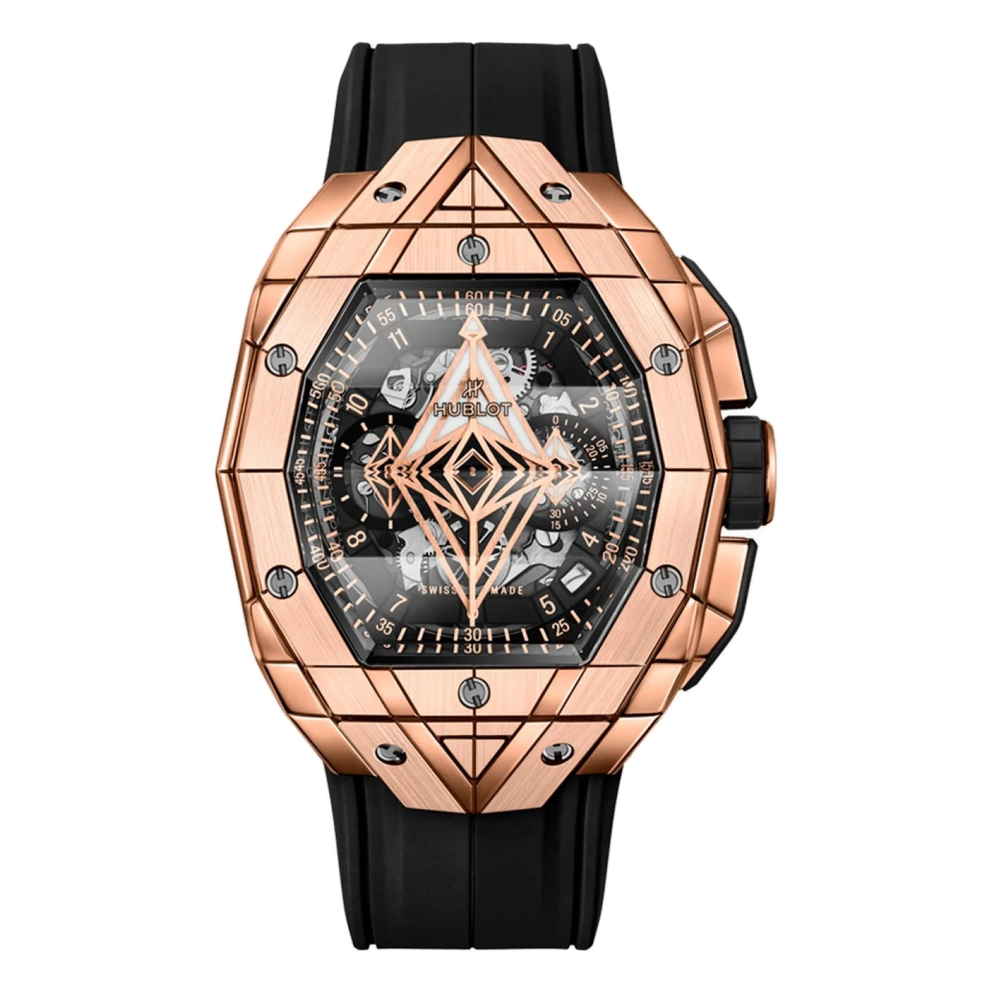 Hublot Watch For Men - Big Bang Unico Sang Bleu III, King Gold