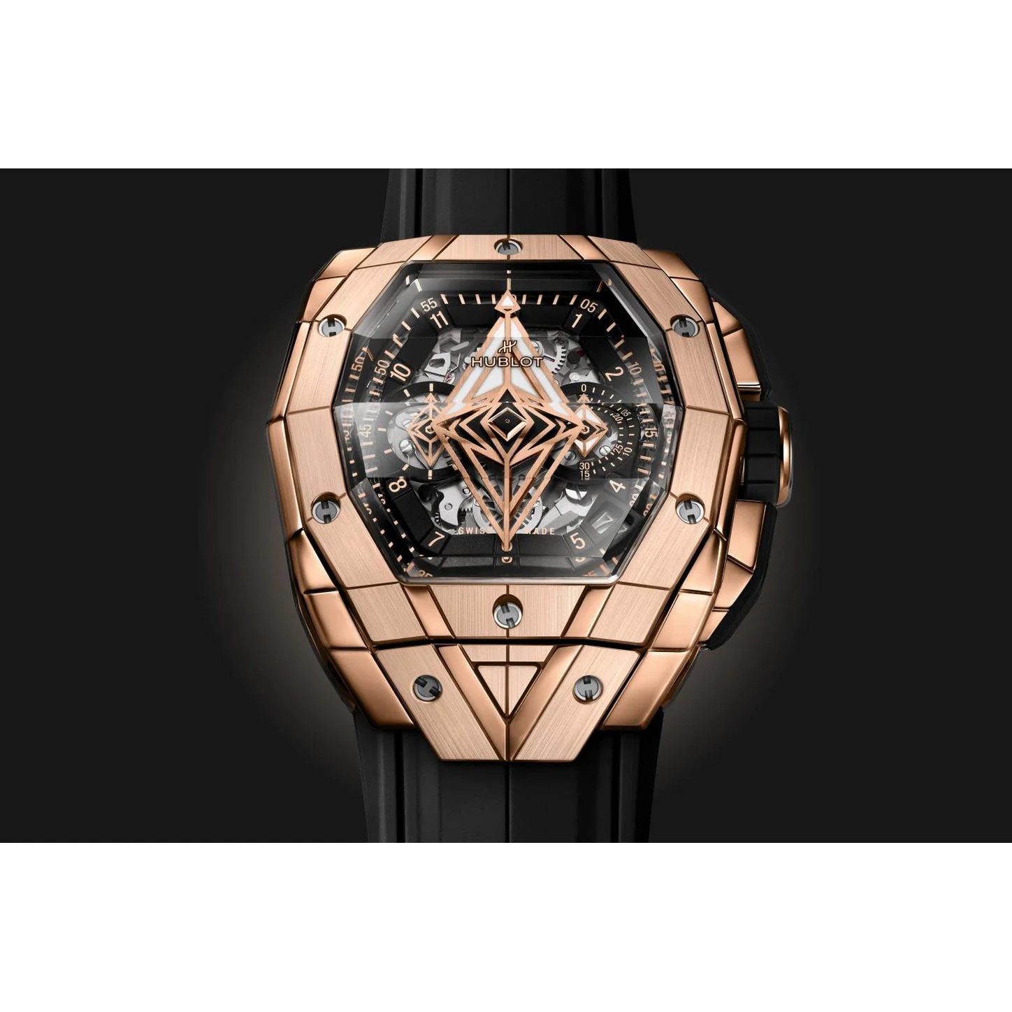 Hublot Watch For Men - Big Bang Unico Sang Bleu III, King Gold