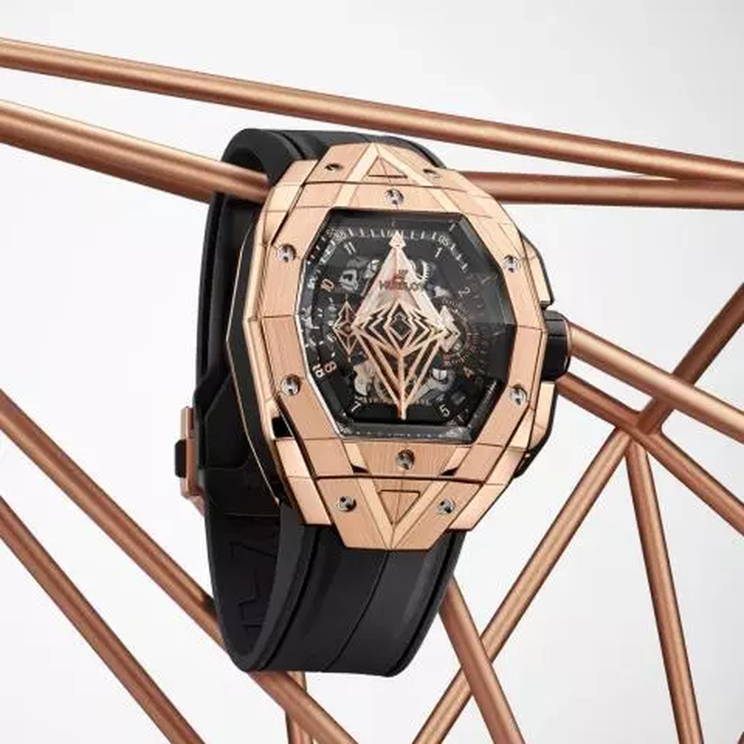 Hublot Watch For Men - Big Bang Unico Sang Bleu III, King Gold