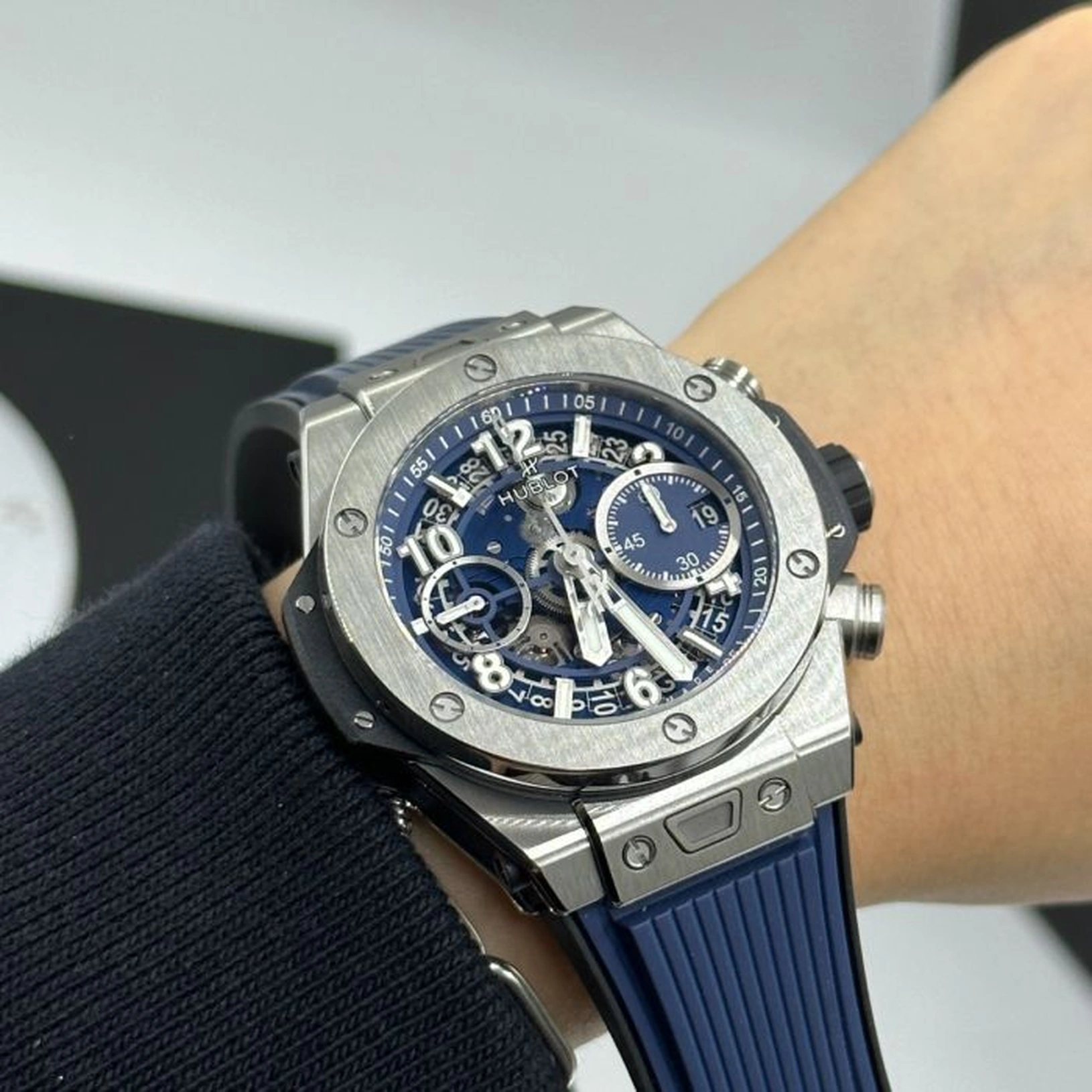 Hublot Watch For Men - Big Bang Unico Titanium, 45 mm, Ceramic Bezel