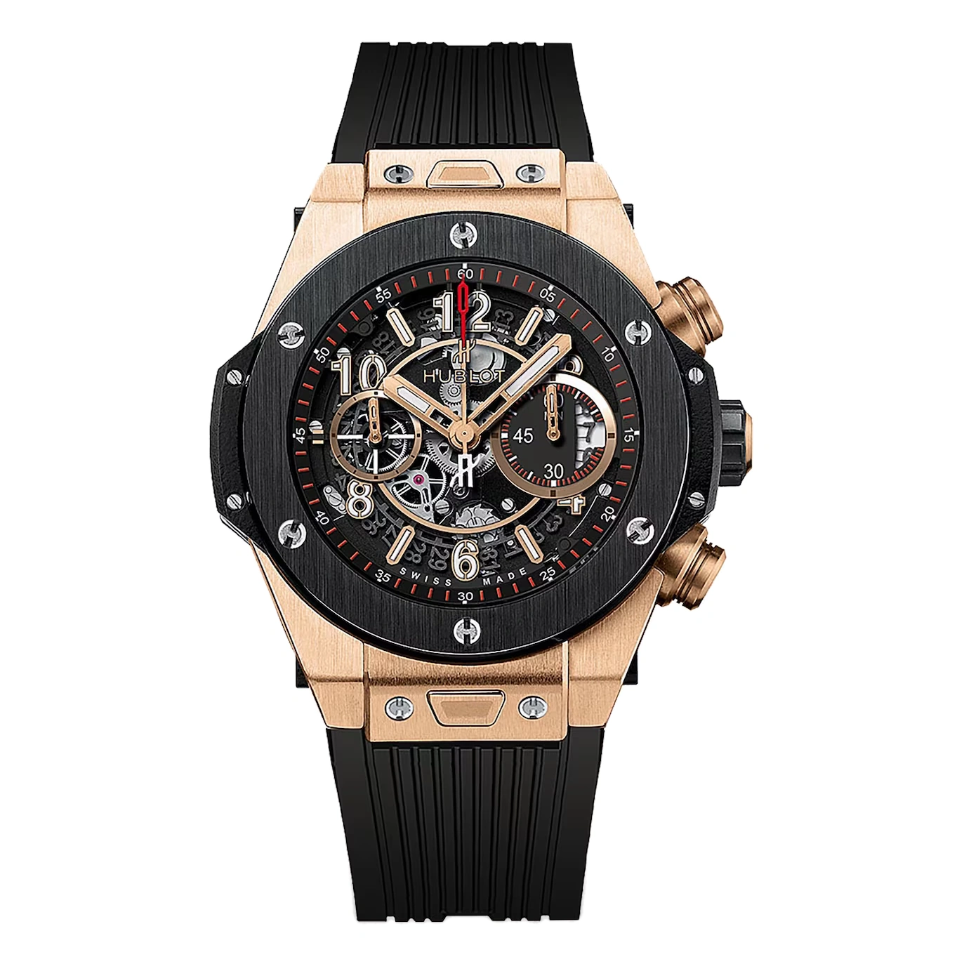 Hublot Watch For Men - Big Bang Unico, King Gold Rubber, 45 mm