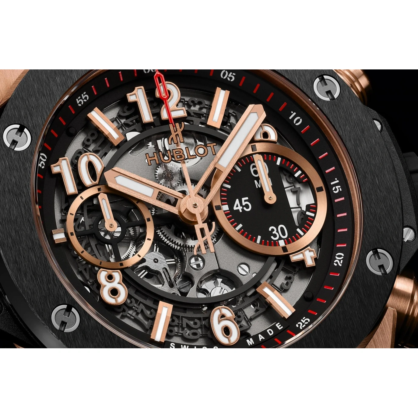 Hublot Watch For Men - Big Bang Unico, King Gold Rubber, 45 mm