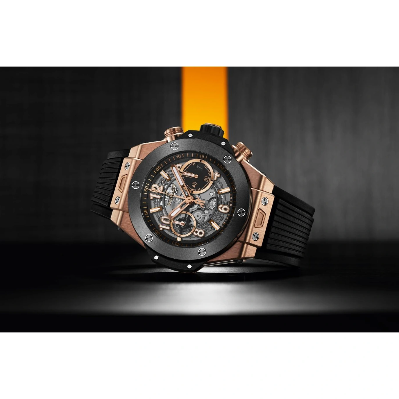 Hublot Watch For Men - Big Bang Unico, King Gold Rubber, 45 mm