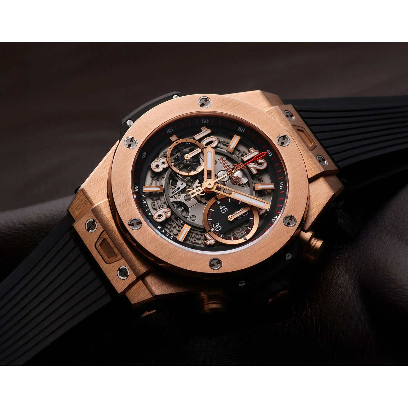 Hublot Watch For Men - Big Bang Unico, King Gold Rubber, 45 mm
