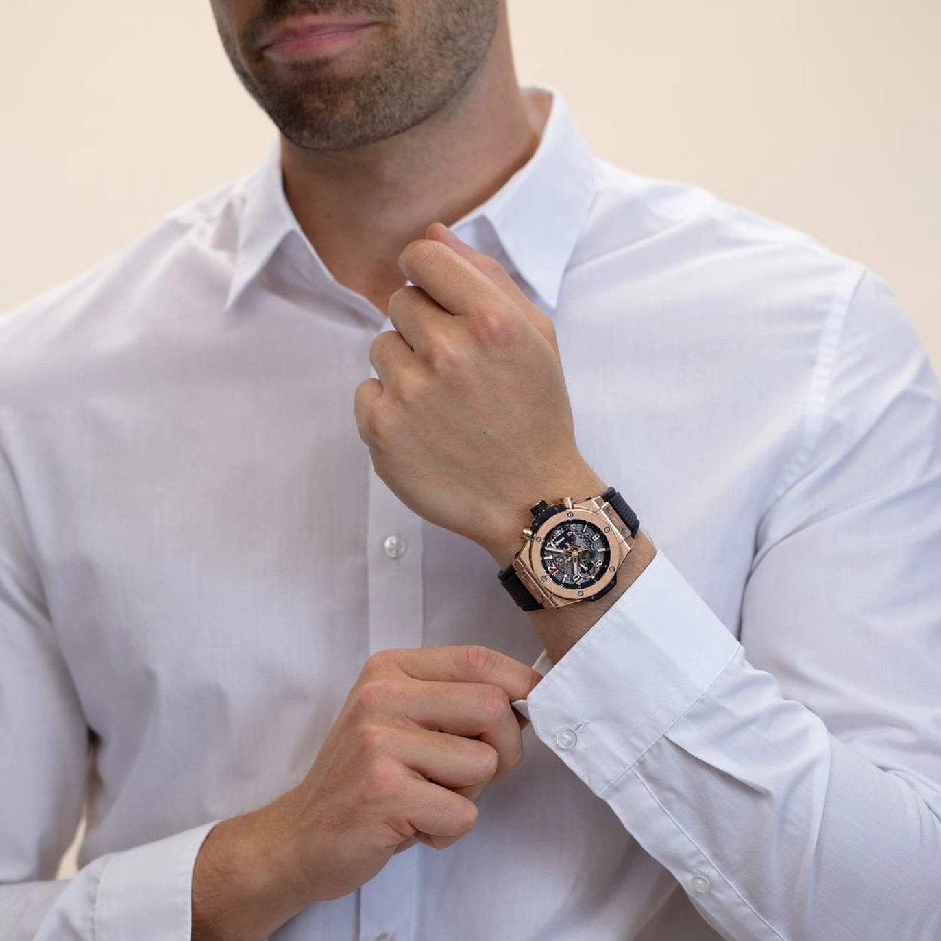 Hublot Watch For Men - Big Bang Unico, King Gold Rubber, 45 mm