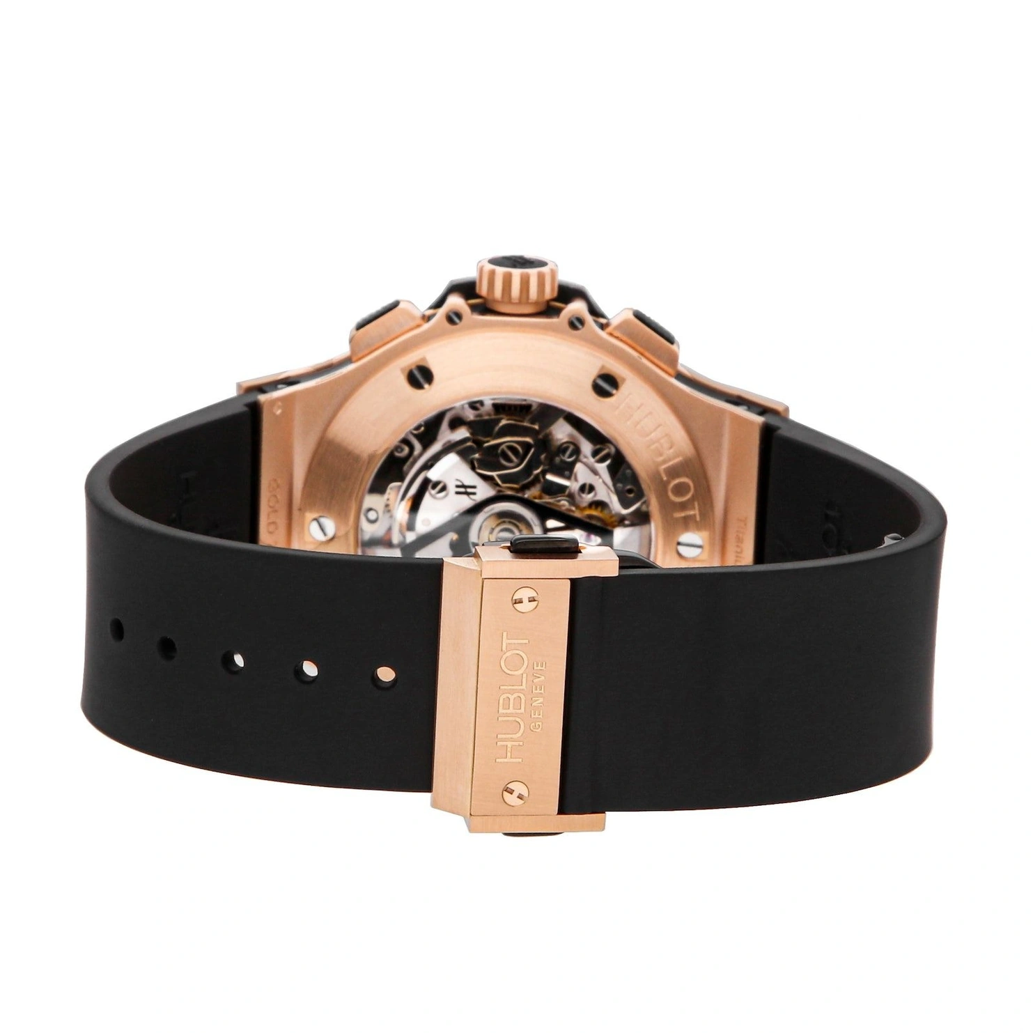 Hublot Watch For Men - Big Bang, King Gold, Black Rubber Strap