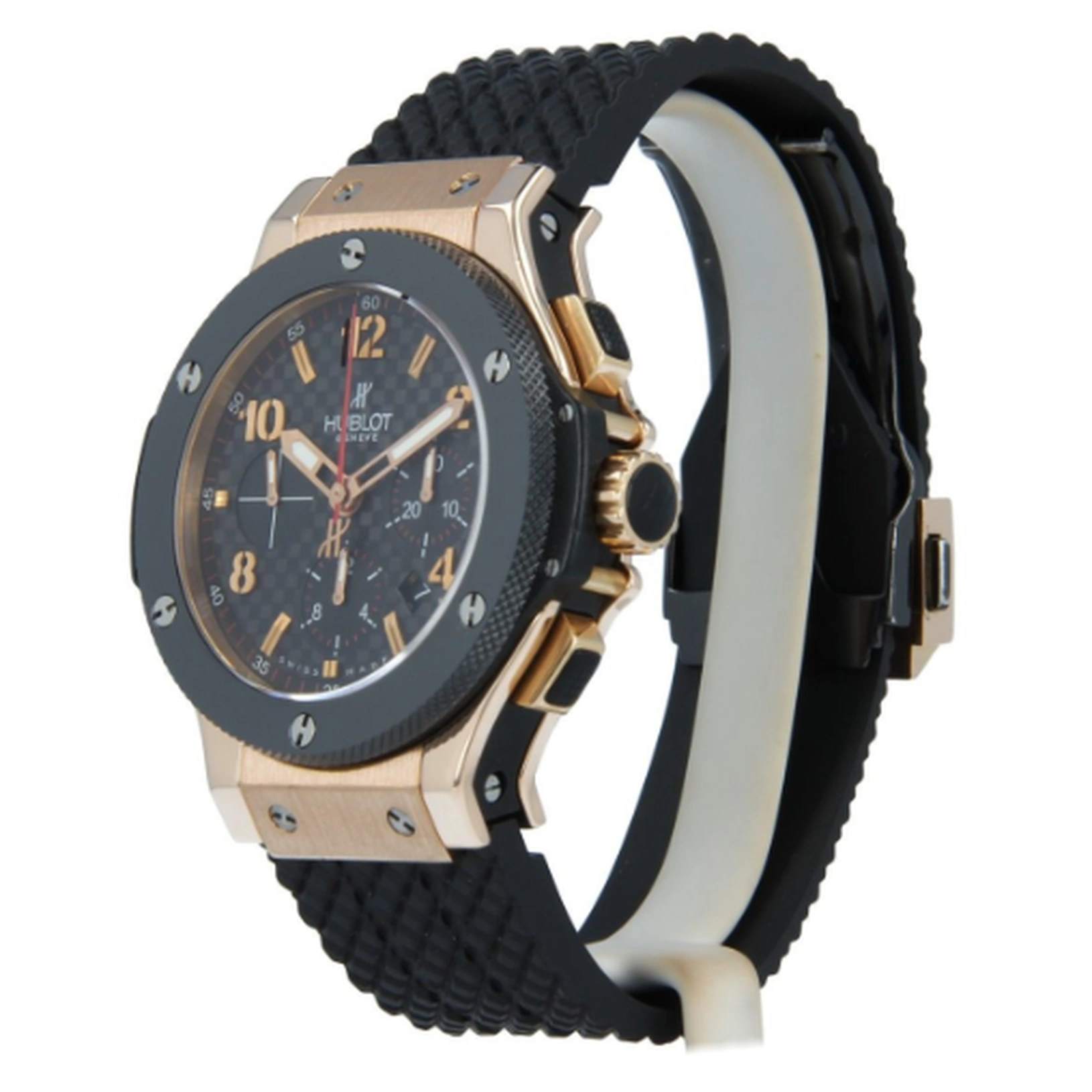 Hublot Watch For Men - Big Bang, King Gold-Steel, Black Dial