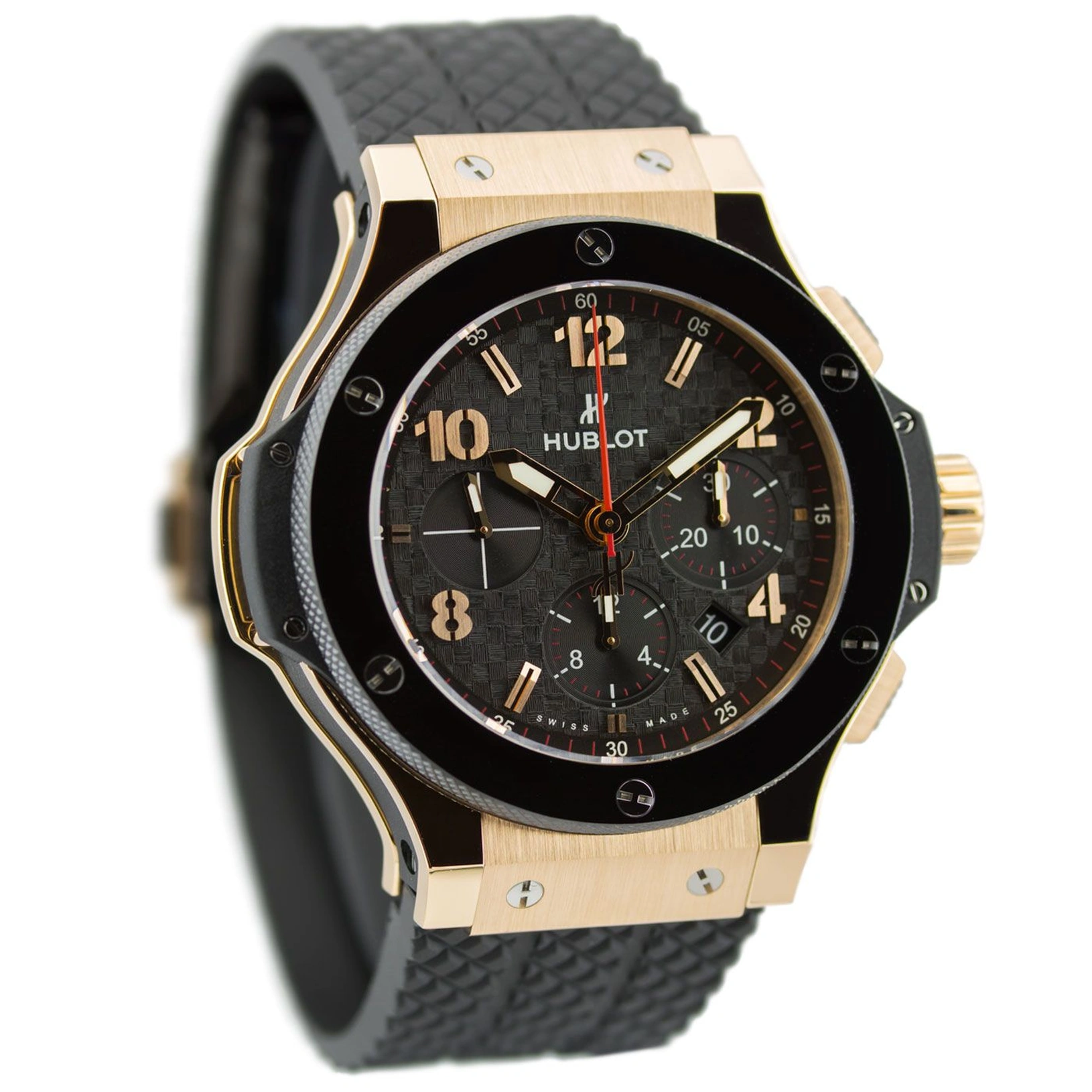 Hublot Watch For Men - Big Bang, King Gold-Steel, Black Dial