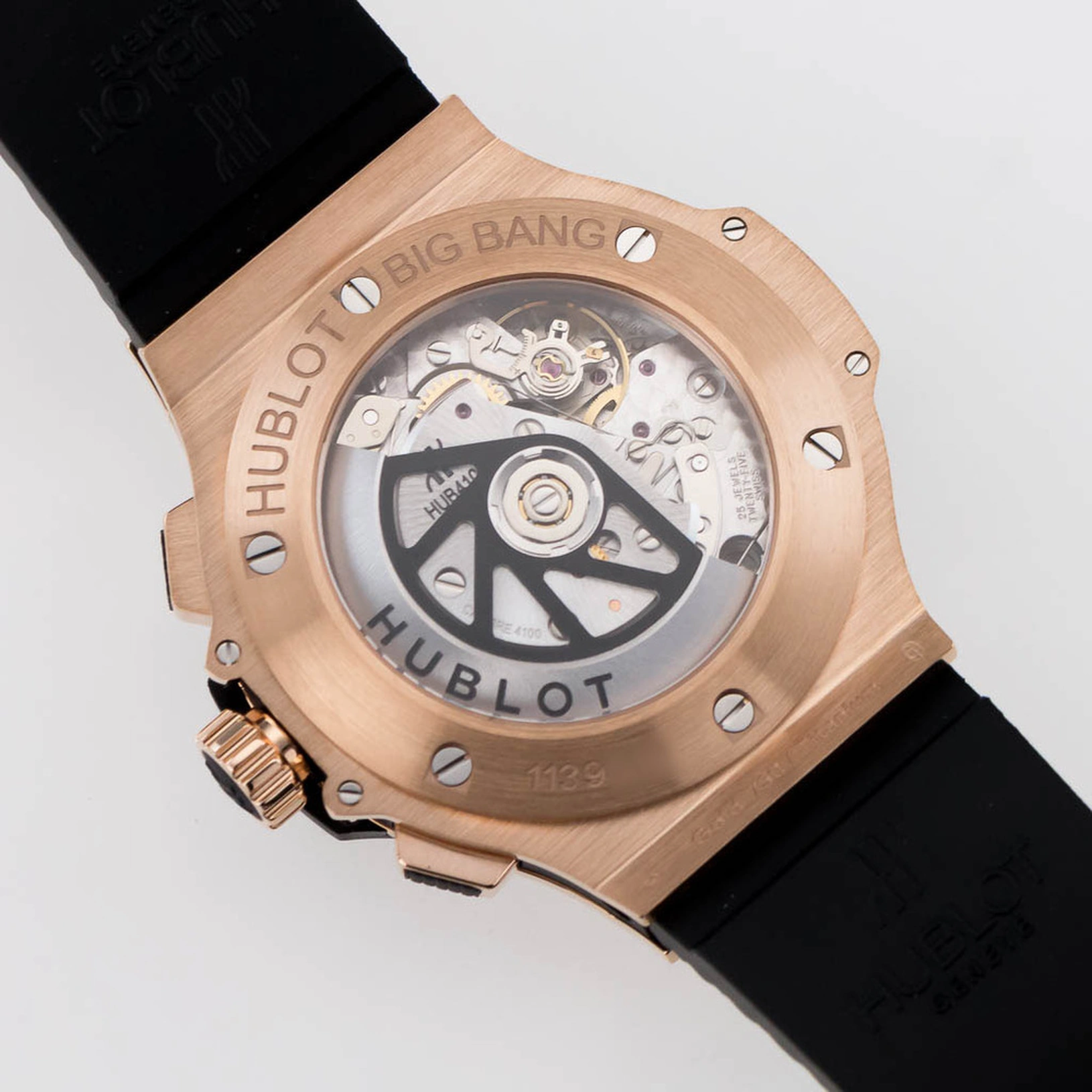 Hublot Watch For Men - Big Bang, King Gold-Steel, Black Dial