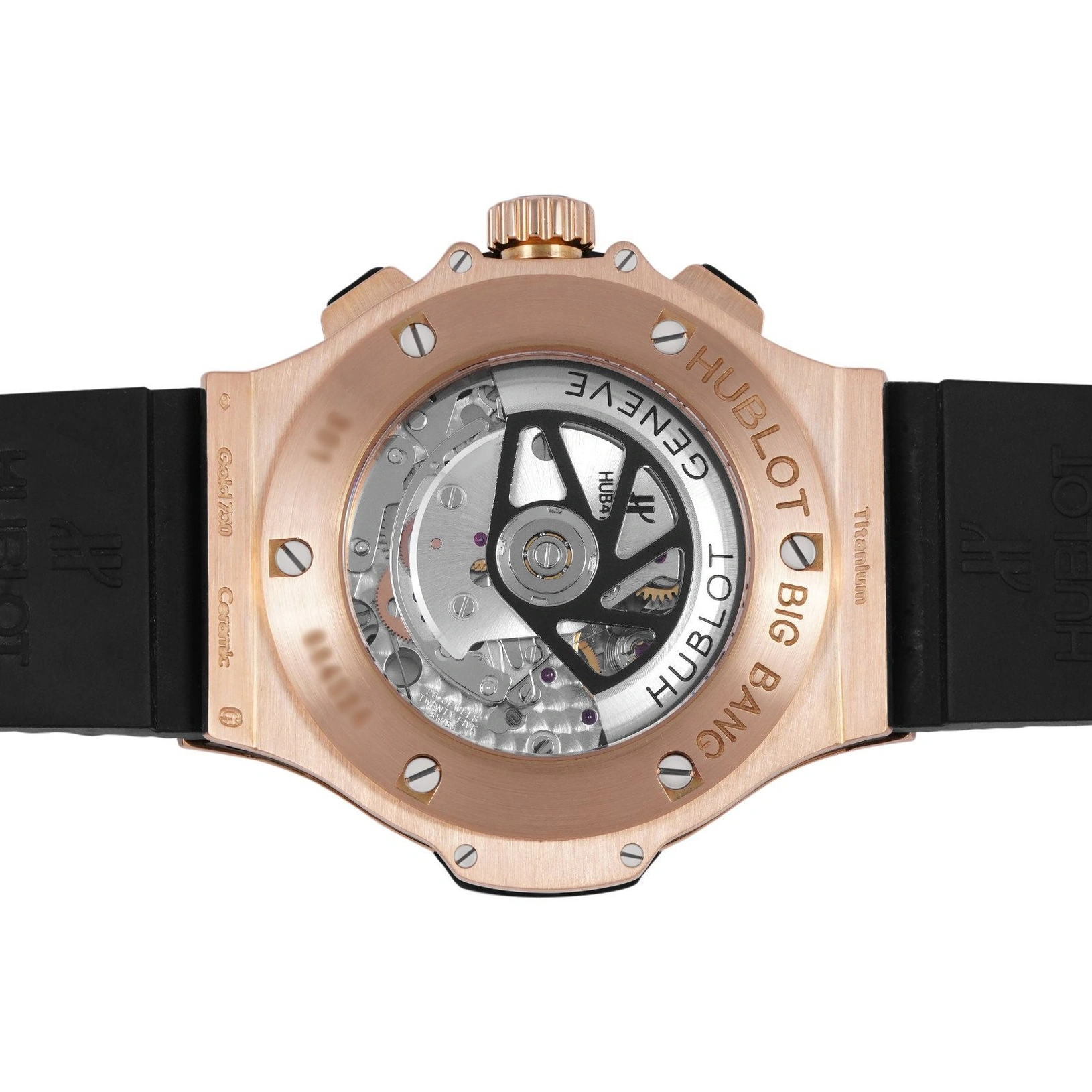 Hublot Watch For Men - Big Bang, King Gold-Steel, Black Dial