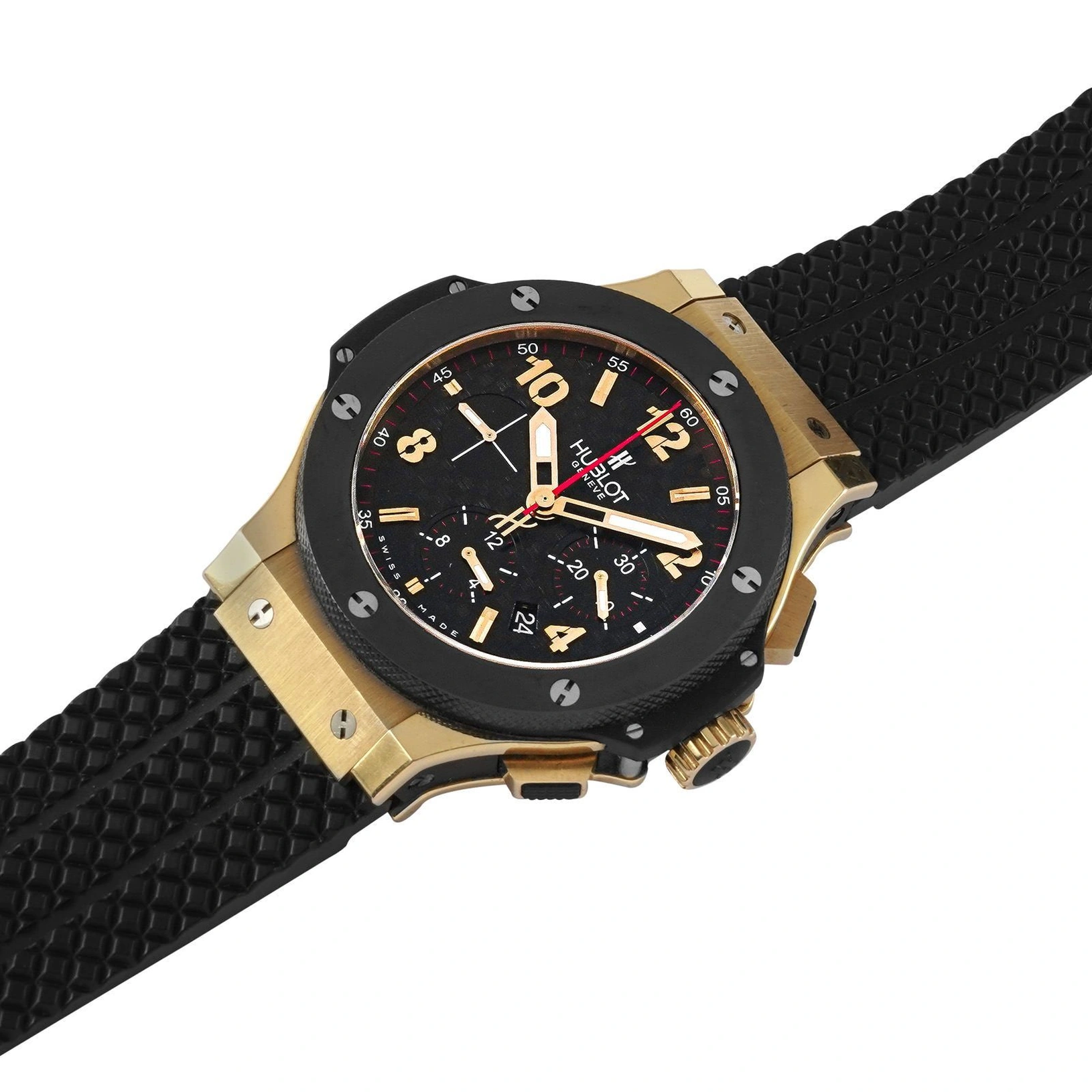 Hublot Watch For Men - Big Bang, King Gold-Steel, Black Dial