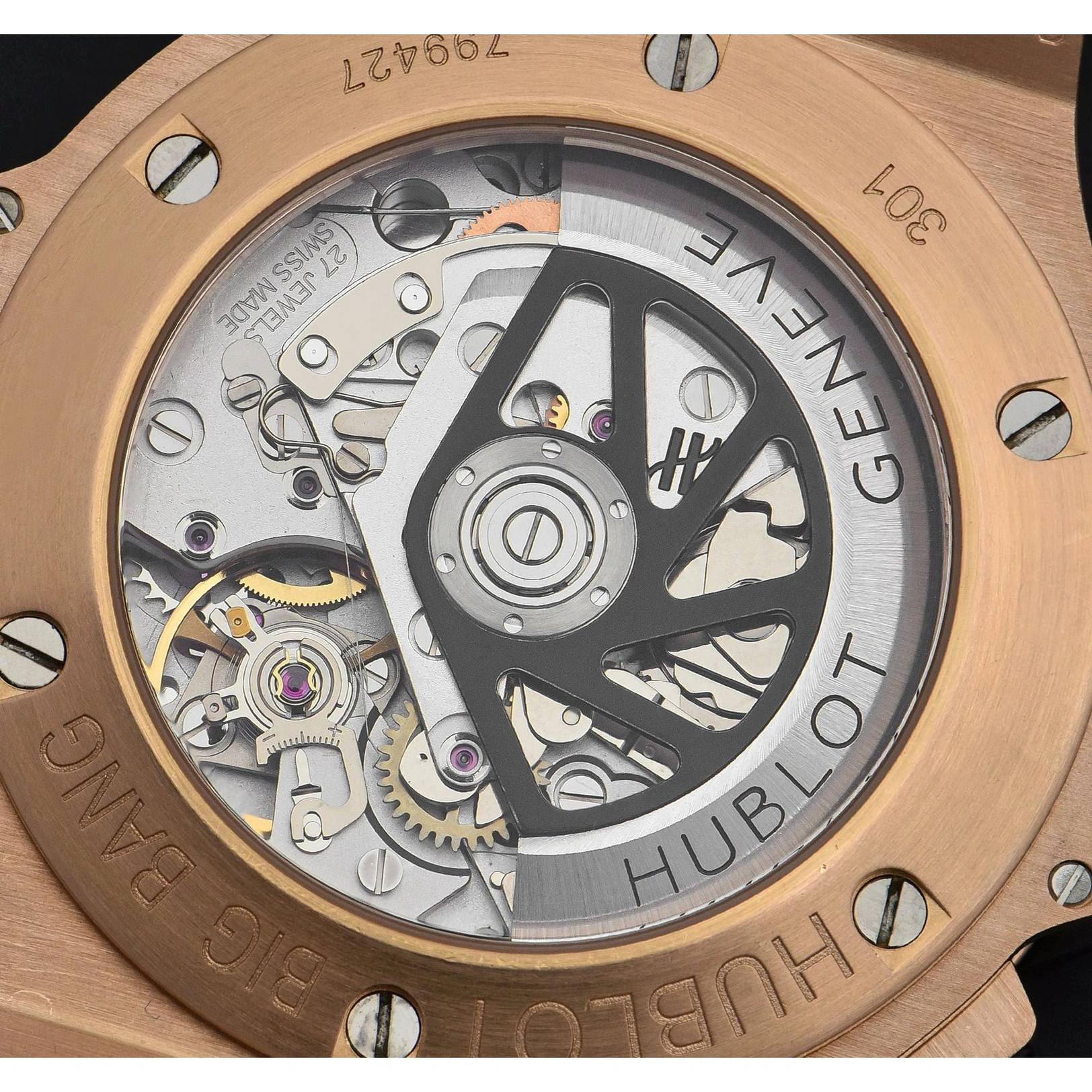 Hublot Watch For Men - Big Bang, Platinum, Black Dial
