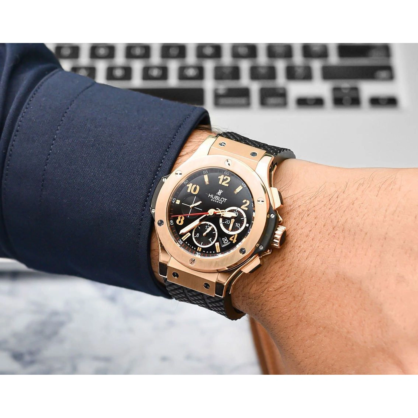 Hublot Watch For Men - Big Bang, Platinum, Black Dial