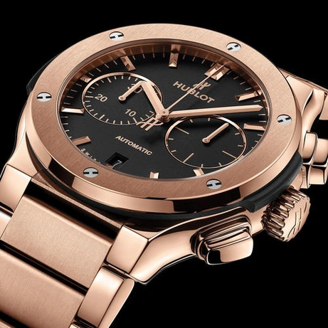 Hublot Watch For Men - Classic Fusion Aerofusion Chronograph, King Gold
