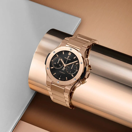 Hublot Watch For Men - Classic Fusion Aerofusion Chronograph, King Gold