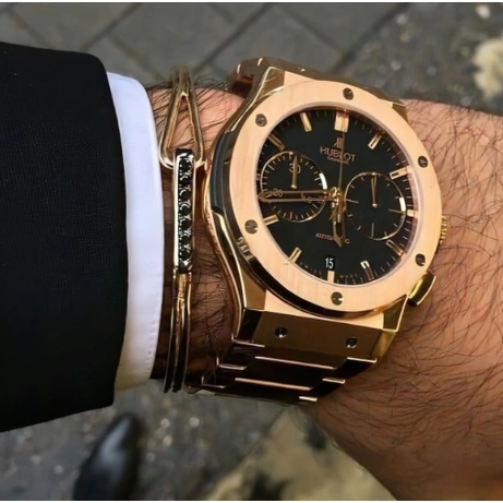 Hublot Watch For Men - Classic Fusion Aerofusion Chronograph, King Gold