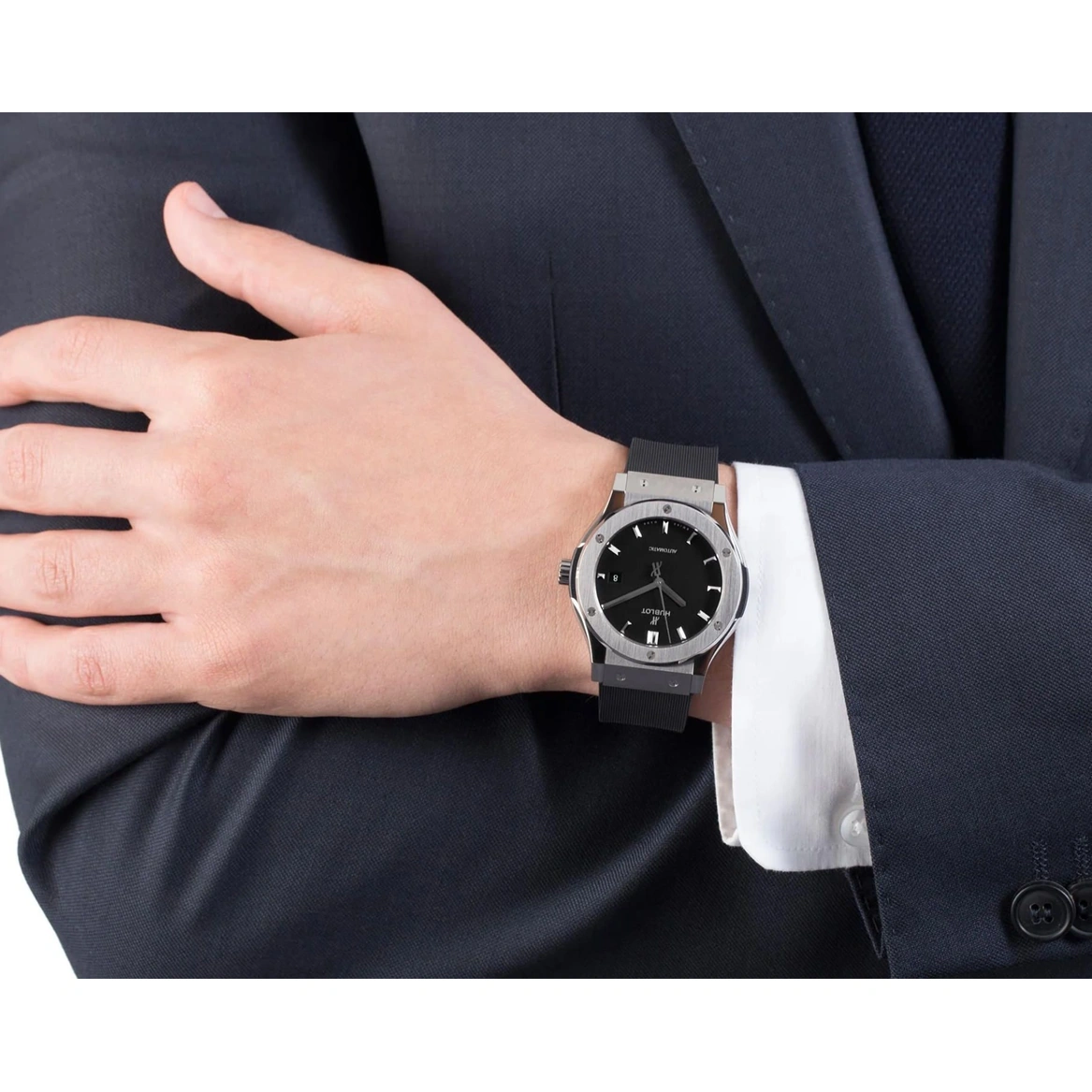 Hublot Watch For Men - Classic Fusion Chronograph Titanium, 42 mm (542.NX.1171.RX)