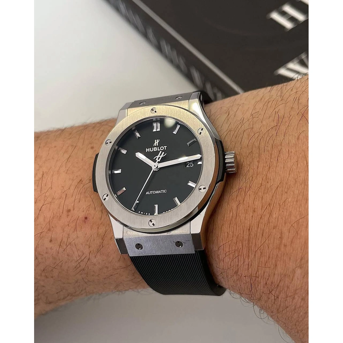 Hublot Watch For Men - Classic Fusion Chronograph Titanium, 42 mm (542.NX.1171.RX)