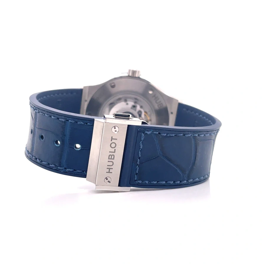 Hublot Watch For Men - Classic Fusion Chronograph Titanium, 42 mm, Leather-Rubber Strap (541.NX.7170.LR)