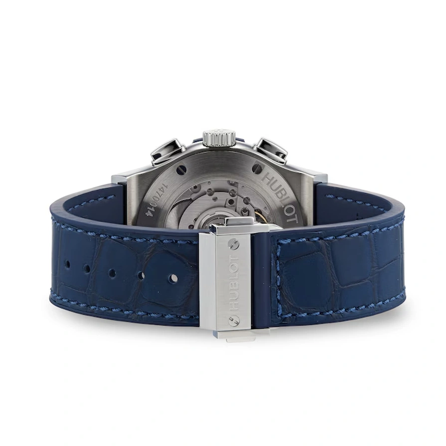 Hublot Watch For Men - Classic Fusion Chronograph Titanium, 42 mm, Leather-Rubber Strap (541.NX.7170.LR)