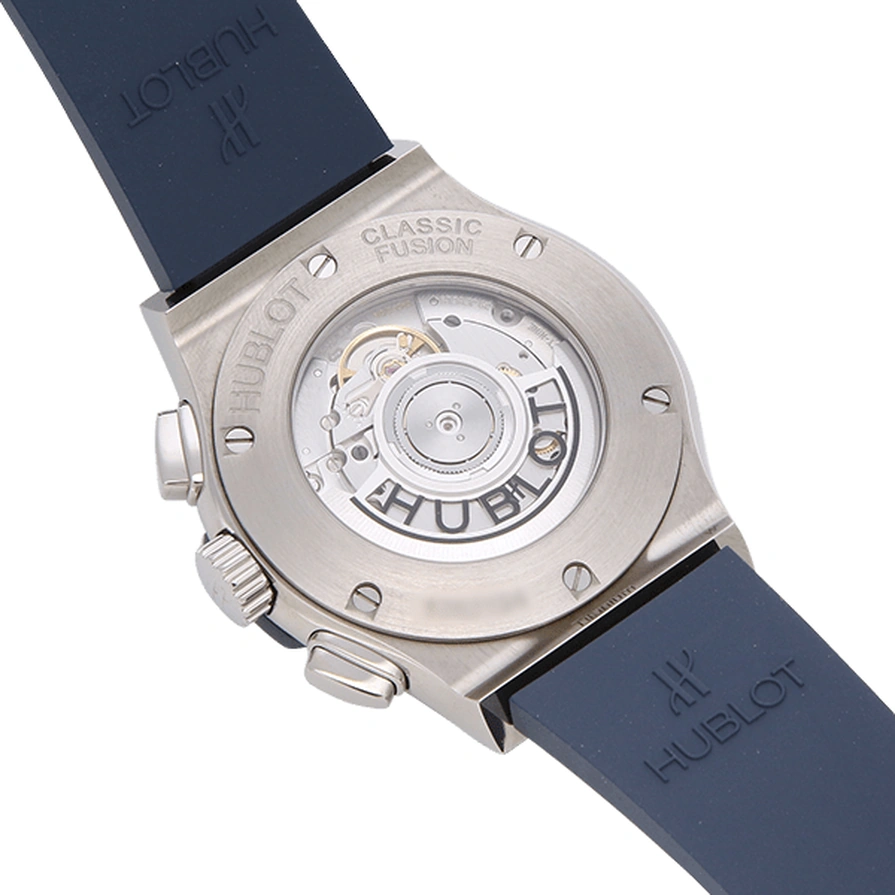 Hublot Watch For Men - Classic Fusion Chronograph Titanium, 42 mm, Leather-Rubber Strap (541.NX.7170.LR)