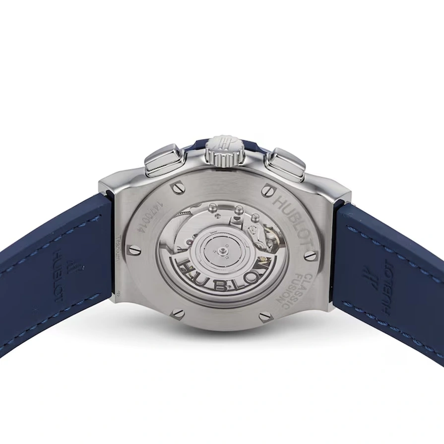 Hublot Watch For Men - Classic Fusion Chronograph Titanium, 42 mm, Leather-Rubber Strap (541.NX.7170.LR)