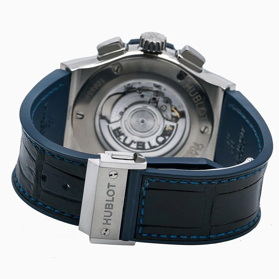 Hublot Watch For Men - Classic Fusion Chronograph Titanium, 42 mm, Leather-Rubber Strap (541.NX.7170.LR)