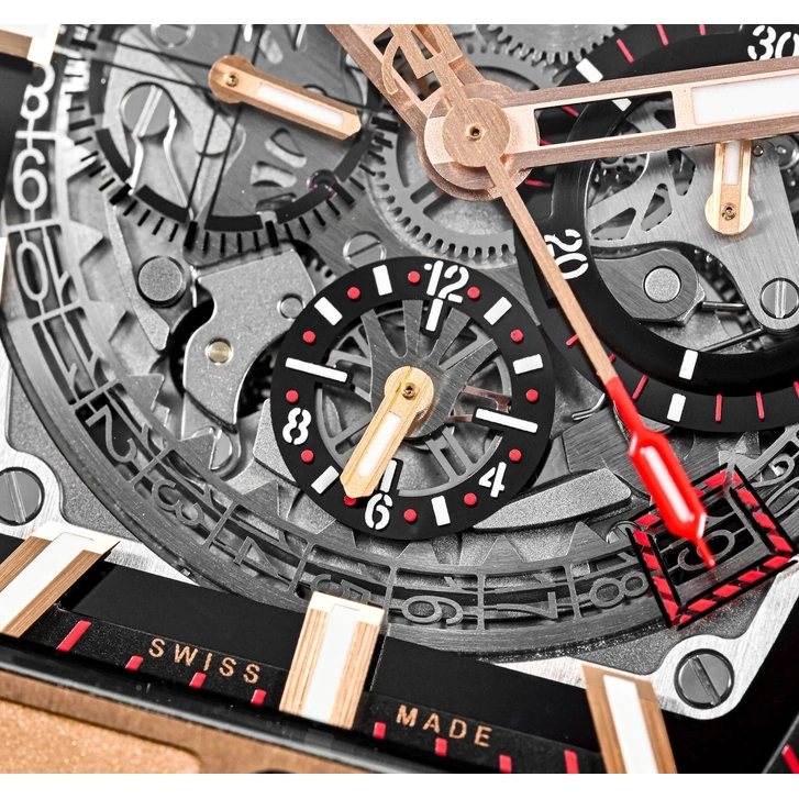 Hublot Watch For Men - Classic Fusion Chronograph, King Gold, 45 mm