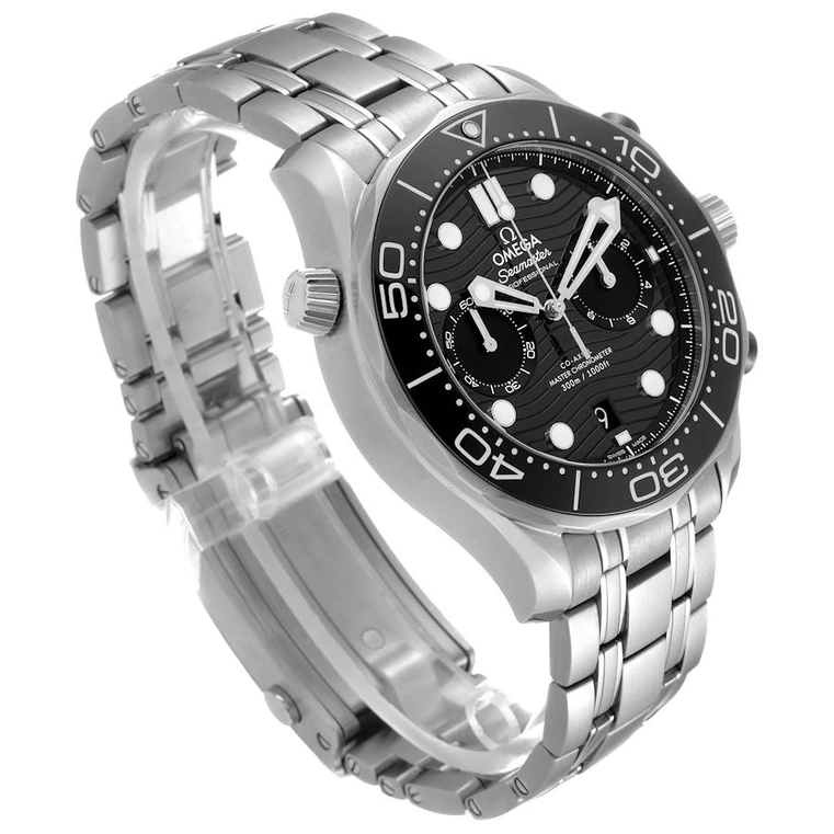 Omega Watch For Men - Seamaster Diver 300M Chronograph, 44 mm, Black Dial - Ref. 210.30.44.51.01.001