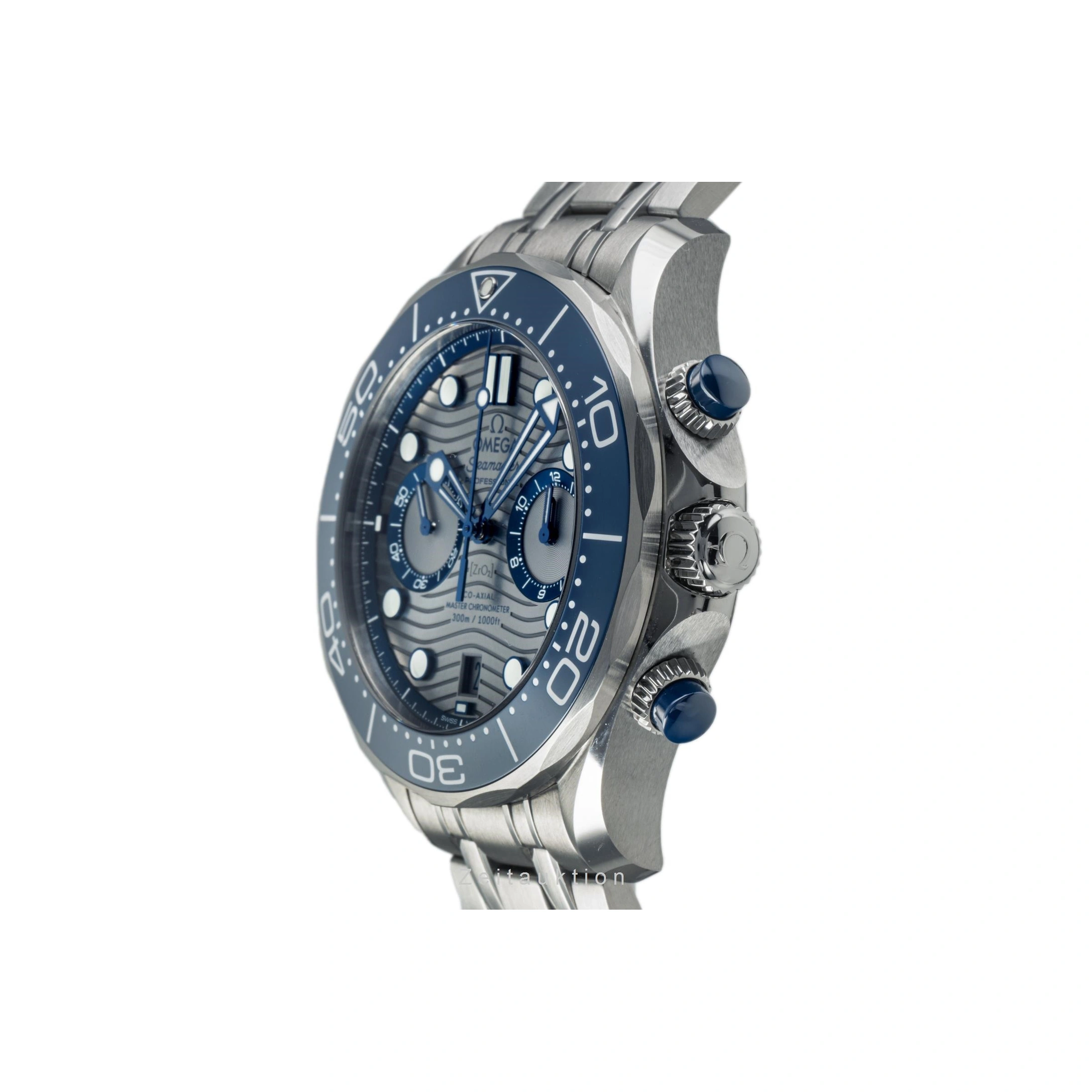 Omega Watch For Men - Seamaster Diver 300M Chronograph, 44 mm, Grey Dial - Ref. 210.30.44.51.06.001