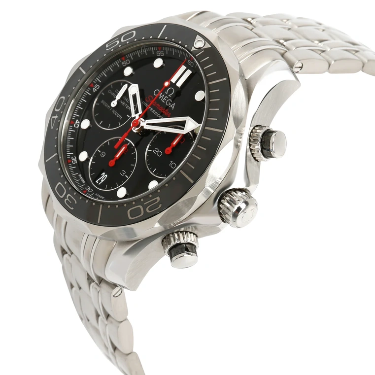 Omega Watch For Men - Seamaster Diver 300M Chronograph, Steel, Black Dial - Ref. 212.30.42.50.01.001