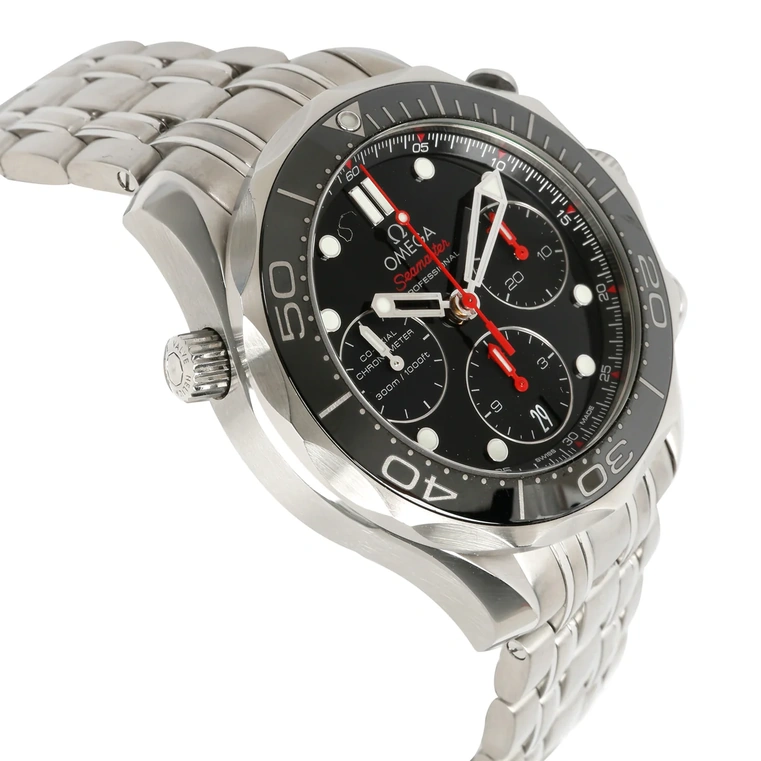 Omega Watch For Men - Seamaster Diver 300M Chronograph, Steel, Black Dial - Ref. 212.30.42.50.01.001
