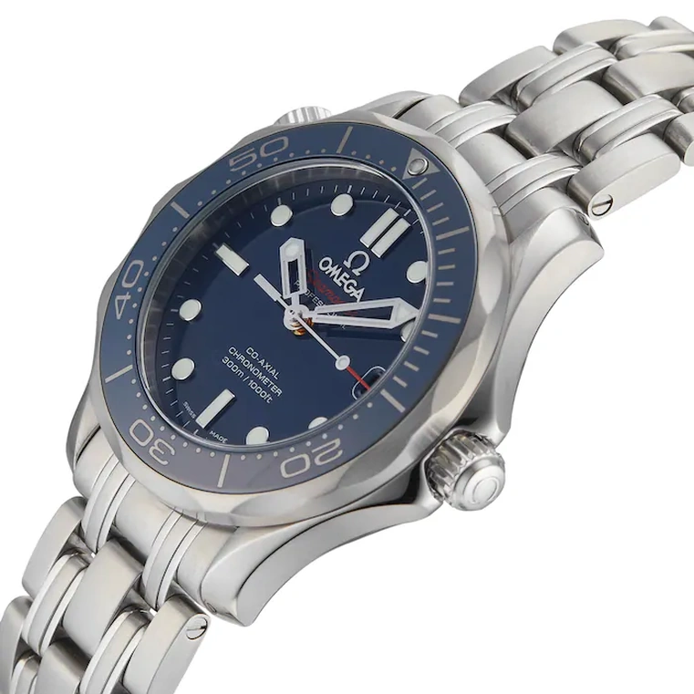 Omega Watch For Men - Seamaster Diver 300M Co-Axial 36.25 mm, Steel on Steel - Ref. 212.30.36.20.03.001