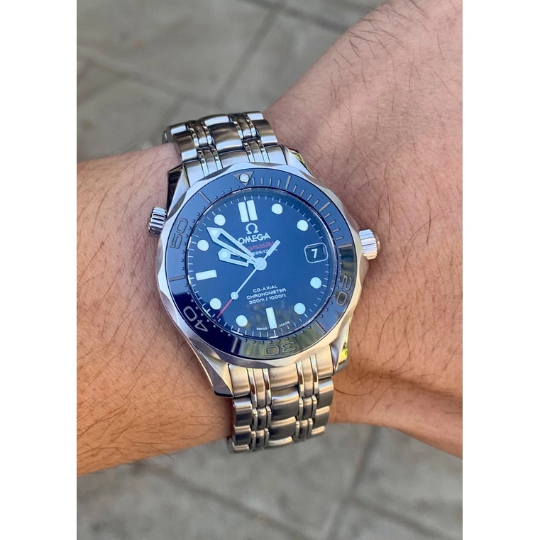 Omega Watch For Men - Seamaster Diver 300M Co-Axial 36.25 mm, Steel on Steel - Ref. 212.30.36.20.03.001
