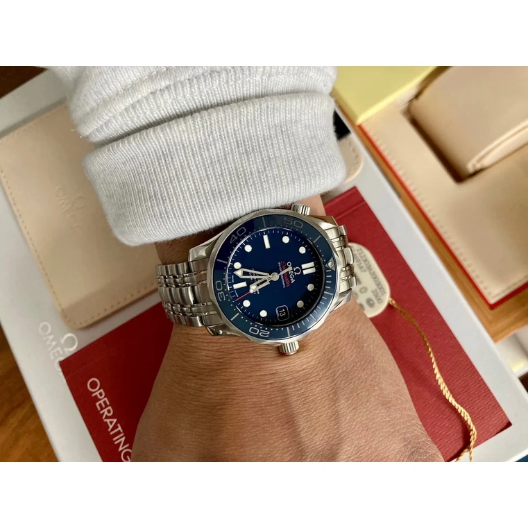 Omega Watch For Men - Seamaster Diver 300M Co-Axial 36.25 mm, Steel on Steel - Ref. 212.30.36.20.03.001